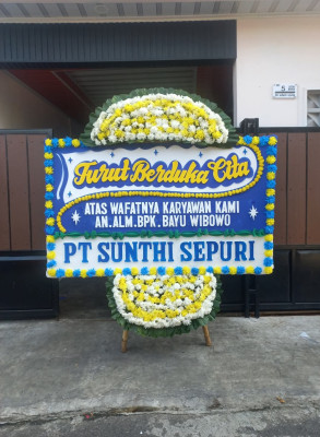 Papan Bunga Duka di Marihat Jaya